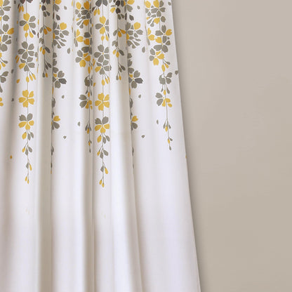 Lush Decor Weeping Flowers Room Darkening Curtain Panel Pair
