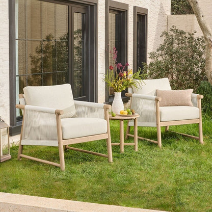 Lynn Outdoor Acacia Wood Patio Furniture Outdoor Chair