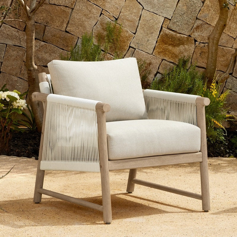 Lynn Outdoor Acacia Wood Patio Furniture Outdoor Chair