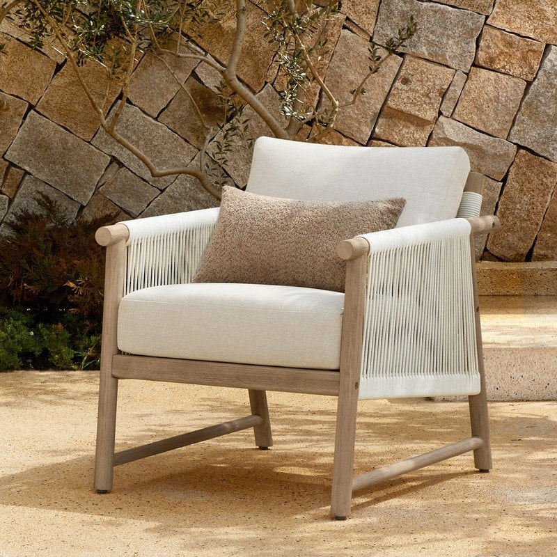 Lynn Outdoor Acacia Wood Patio Furniture Outdoor Chair