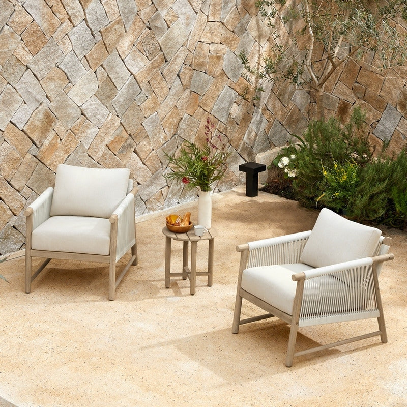 Lynn Outdoor Acacia Wood Patio Furniture Outdoor Chair