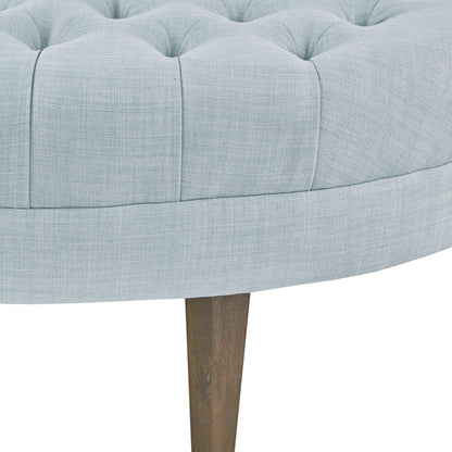 Madision Park Chase Surfboard Tufted Upholstered Ottoman with Solid Wood