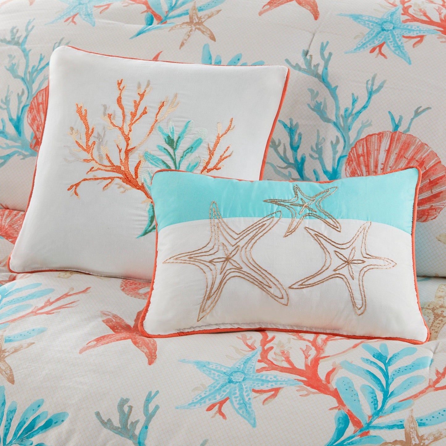 Madison Park Pacific Grove 7 Piece Cotton Sateen Comforter Set