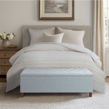 Madison Park Sasha Tufted Top Upholstered Storage Bench