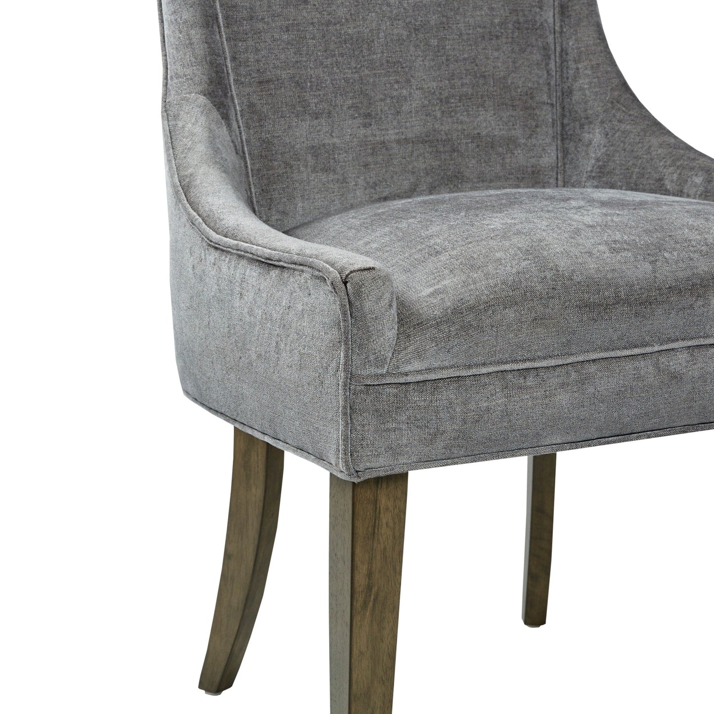 Madison Park Signature Ultra Upholstered Dining Side Chairs With Wood Legs (Set of 2) - N/A