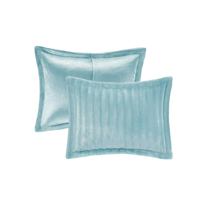 Madison Park York Faux Fur Comforter Mini Set
