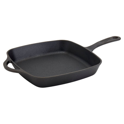 Mason Craft & More 11inch Pre-seasoned Cast Iron Square Fry Pan with Assist Handle