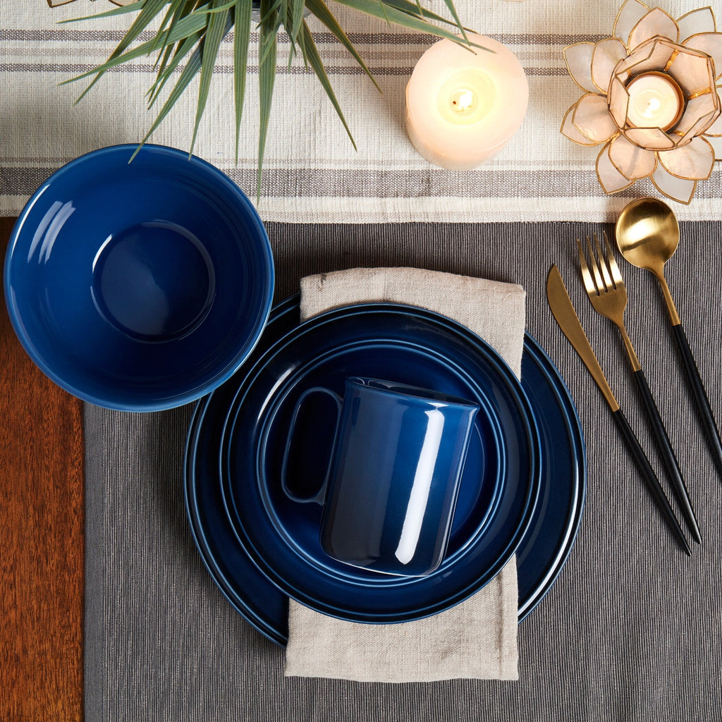 Mason Craft & More Festival Ombre 12PC Dinnerware Set - Service for 4