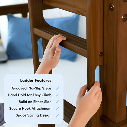 Max and Lily Twin over Twin Solid Wood Bunk Bed