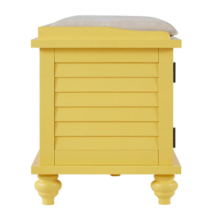 Maybelle Velvet Cushion Shutter Door Storage Bench by iNSPIRE Q Classic