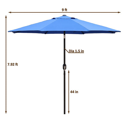 Maypex 9-foot Crank and Tilt Market Umbrella