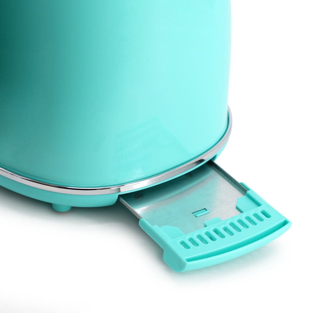 MegaChef 1.7 Quart Electric Tea Kettle and 2 Slice Toaster Combo in Turquoise