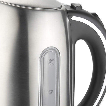 MegaChef 1.7Lt. Stainless Steel Kettle with Electric Heating Base