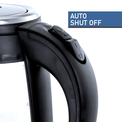 MegaChef 1.8Lt. Glass Tea Kettle with Electric Base