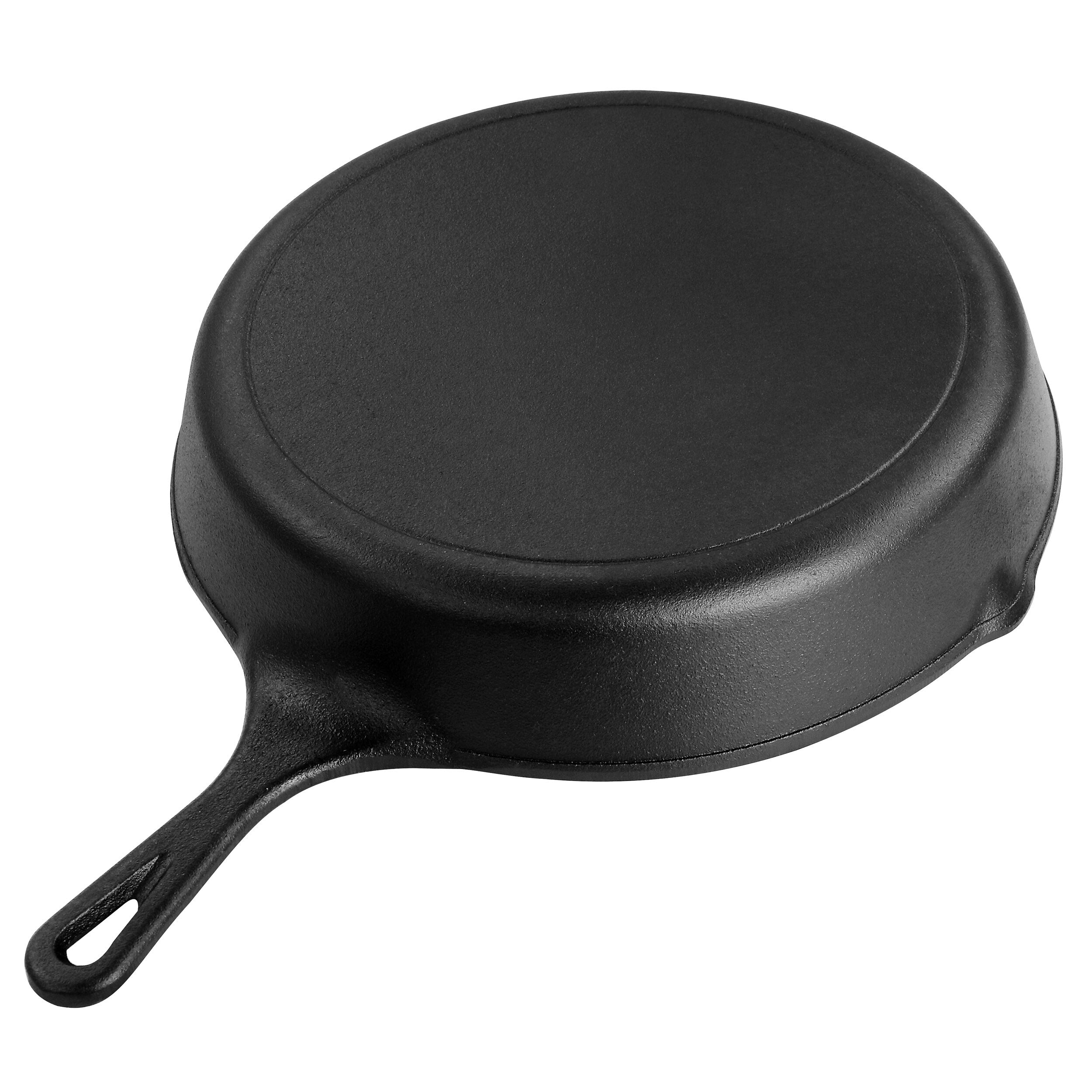 MegaChef 12 Inch Round Preseasoned Cast Iron Frying Pan in Black - 12 Inch