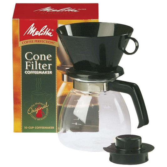 Melitta 10 Cup Drip Cone Black Coffee Maker - 1 Each