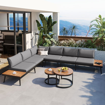 Merax 6-Piece Outdoor Sectional Sofa Set