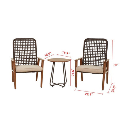 Mesh 3-Piece Outdoor Conversation Set