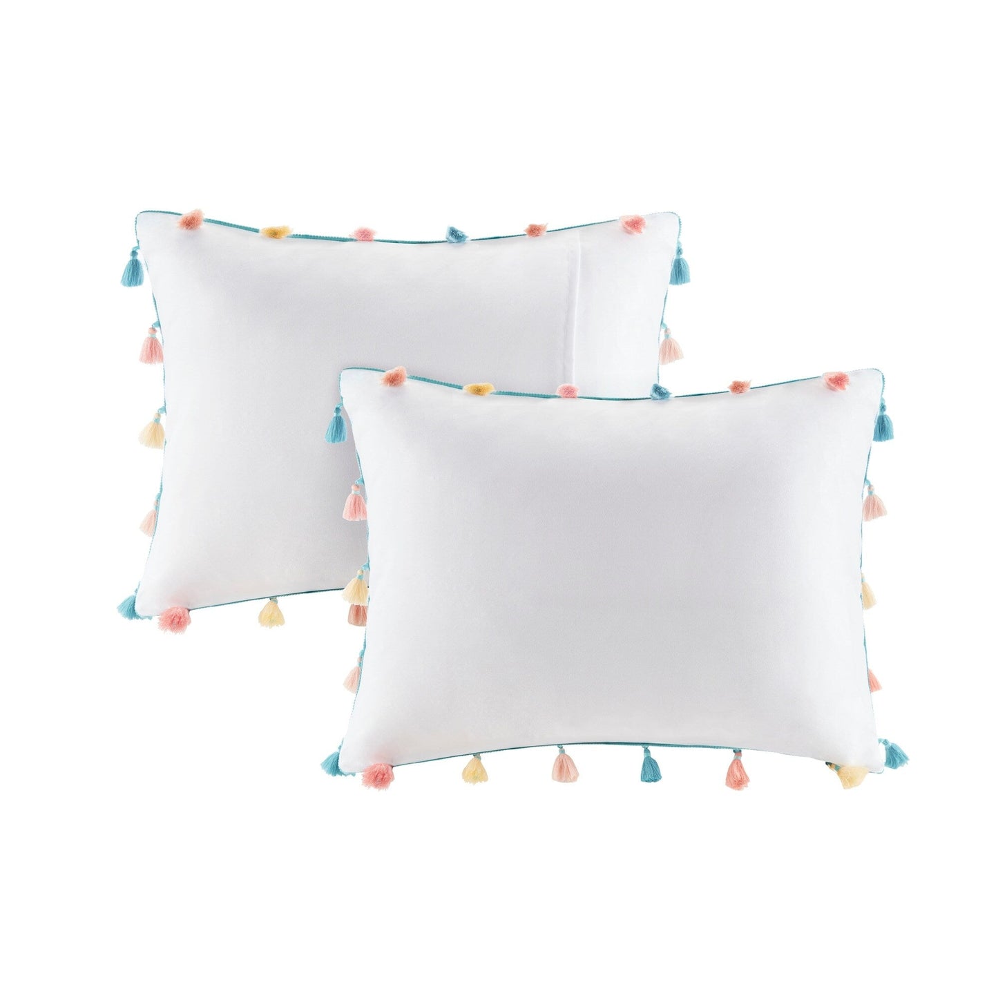 Intelligent Design Kids Tanya Tassel Comforter Set with Heart Shaped Throw Pillow