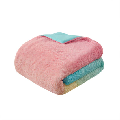 Intelligent Design Talia Ombre Shaggy Faux Fur Comforter Set