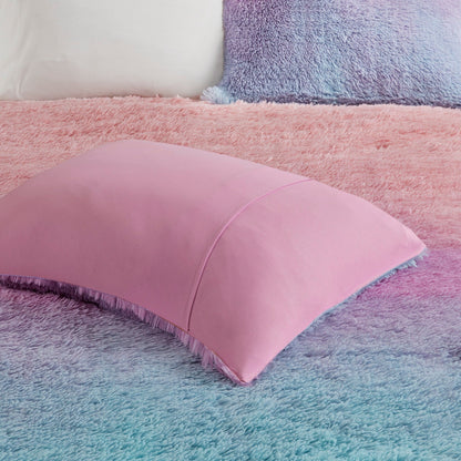 Intelligent Design Talia Ombre Shaggy Faux Fur Comforter Set