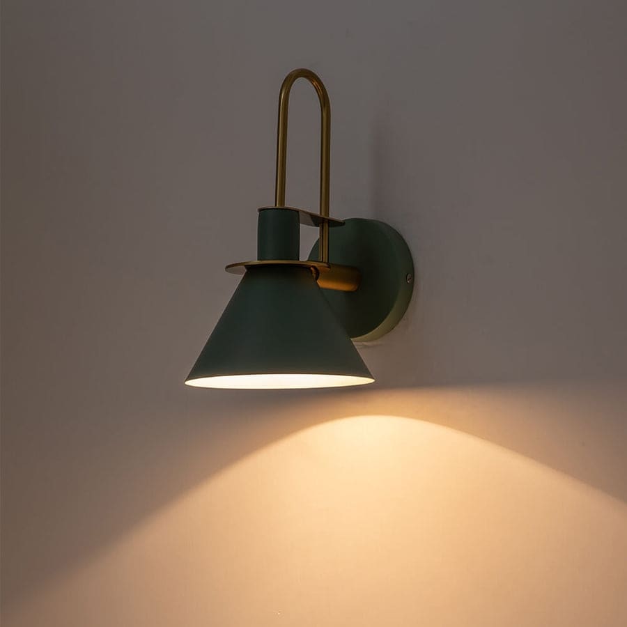 Mid-century Modern 1-Light Cone Wall Sconce - 7in Bedroom Light