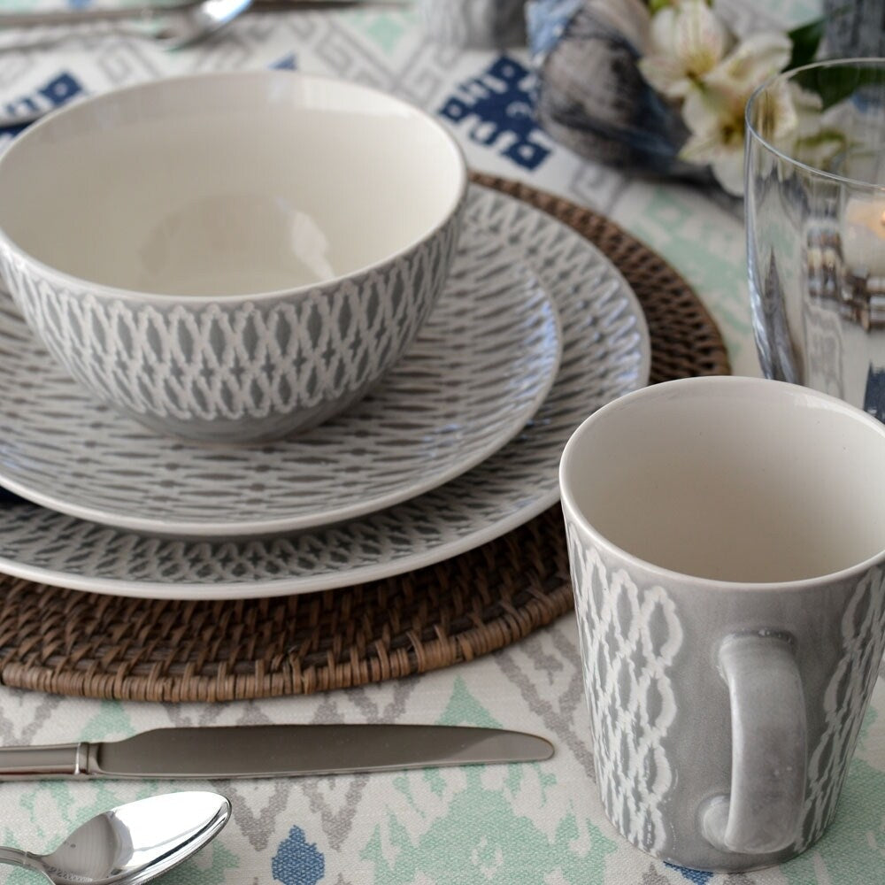 Gourmet Basics by Mikasa Aurora 16-piece Stoneware Dinnerware Set