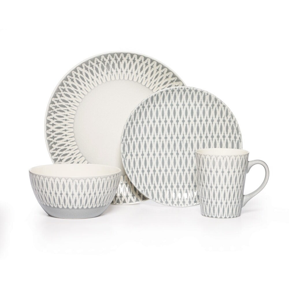 Gourmet Basics by Mikasa Aurora 16-piece Stoneware Dinnerware Set