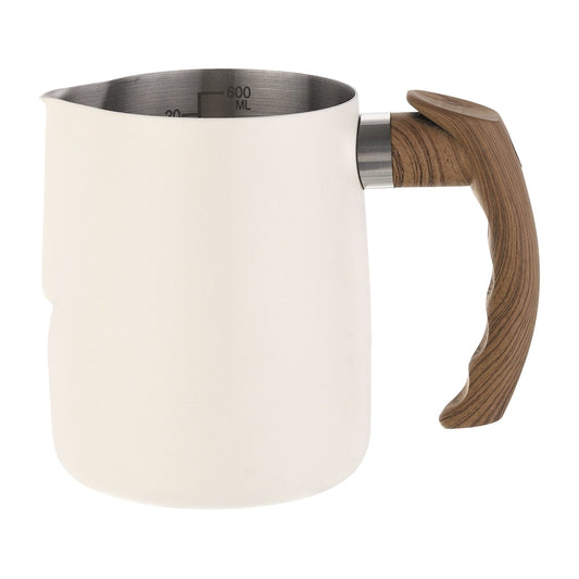 Milk Frothing Pitcher, 20oz/600ml with Handle for Home Cafe