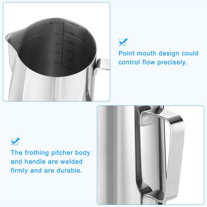 Milk Frothing Pitcher, Pitcher with Decorating Art Pen