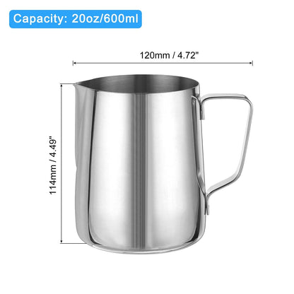 Milk Frothing Pitcher, Pitcher with Pen - 600ml