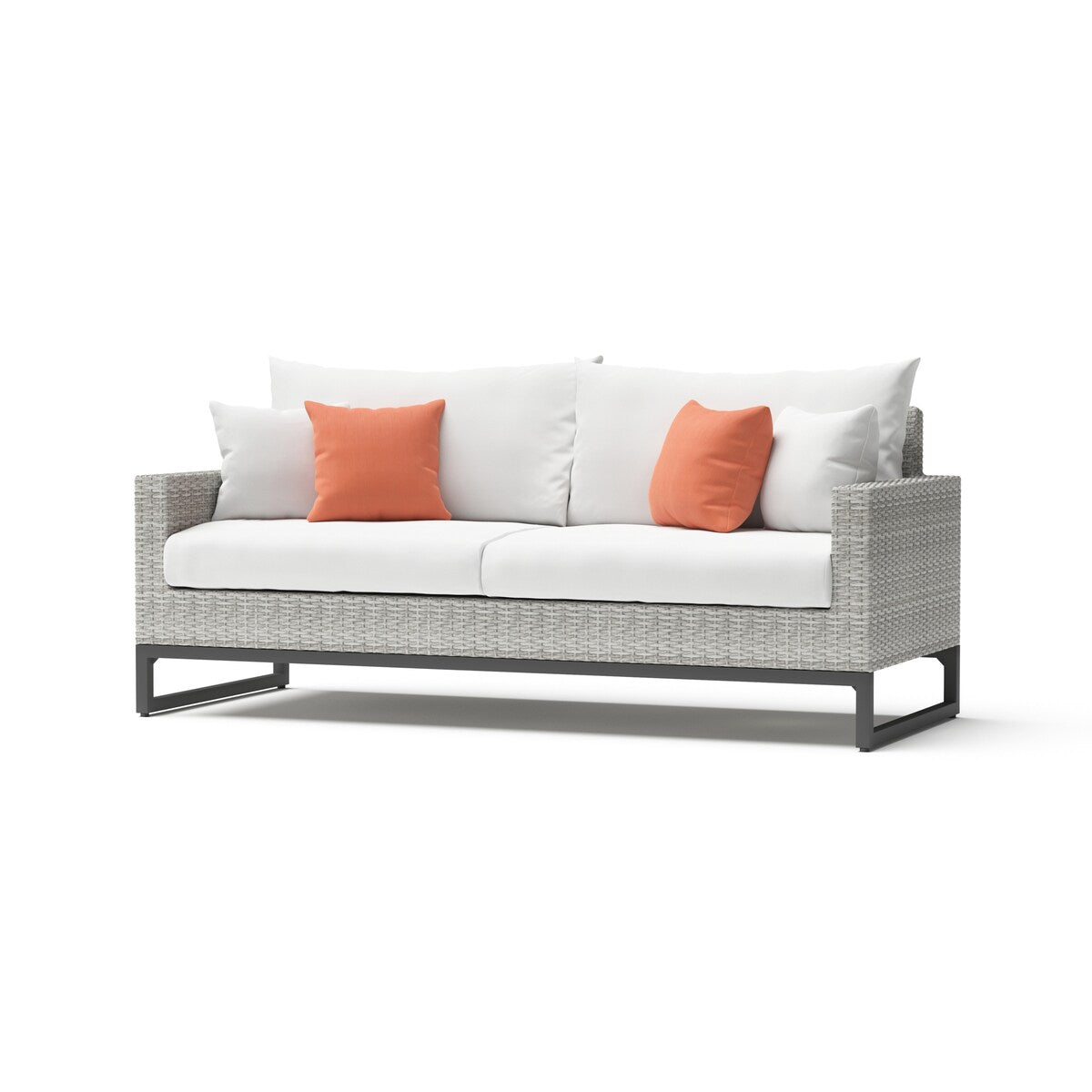 Milo Gray 7 Piece Sunbrella Outdoor Patio Motion Deep Seating Set
