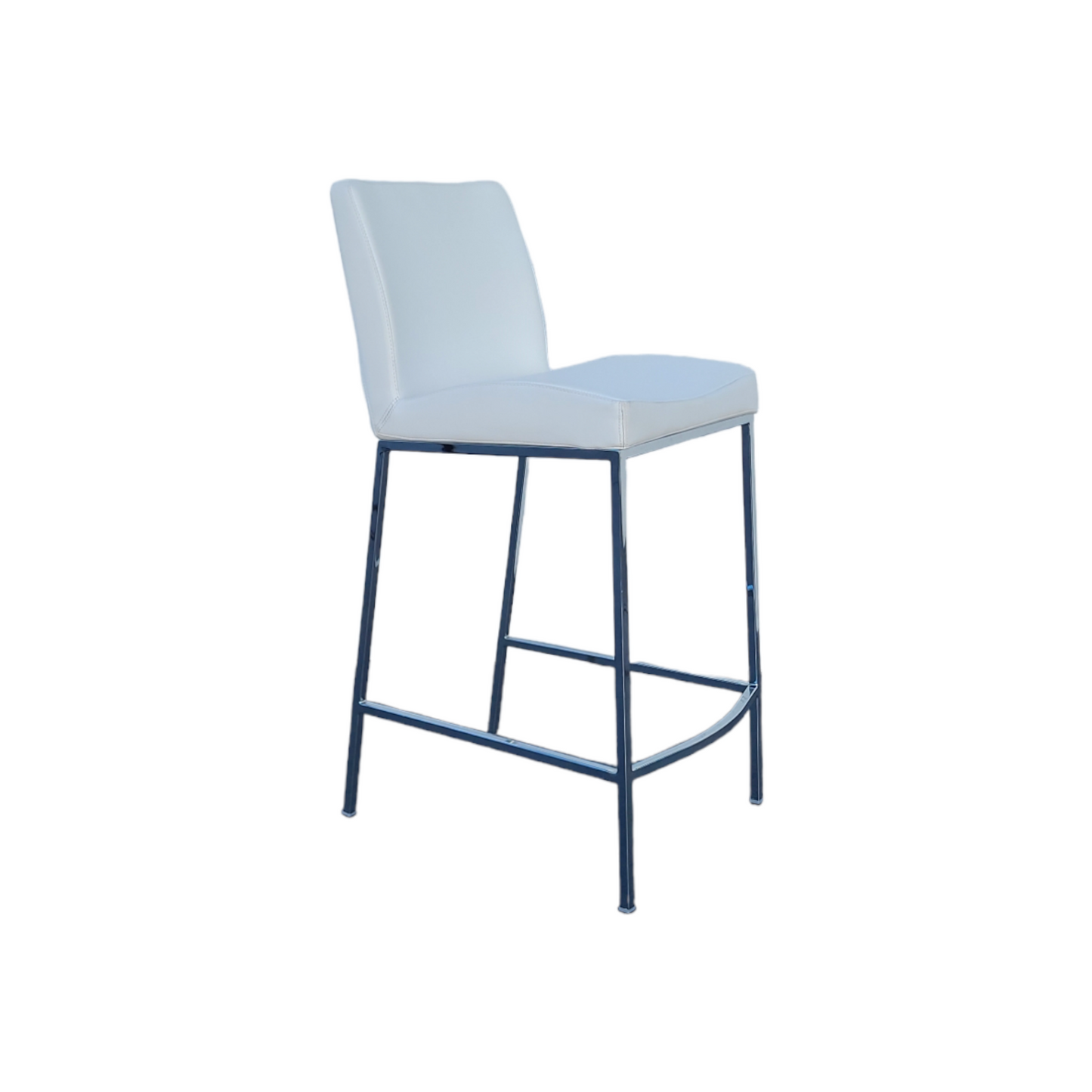 Tabouret de comptoir blanc minimaliste