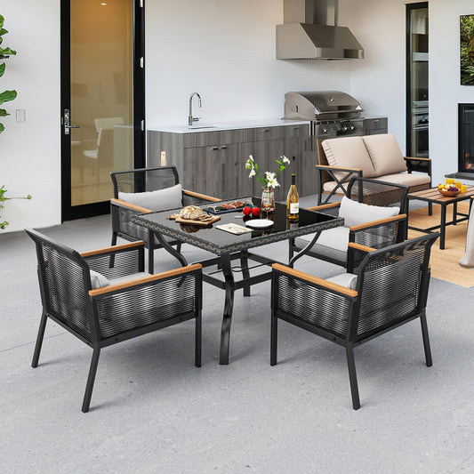 Moasis Wicker Dinner Table