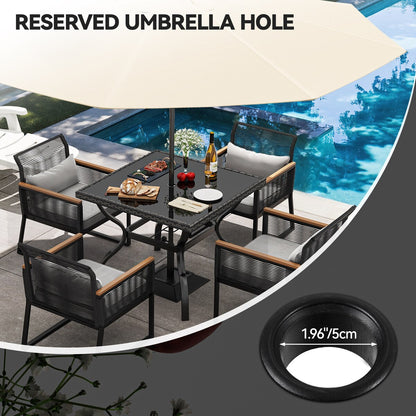 Moasis Wicker Dinner Table