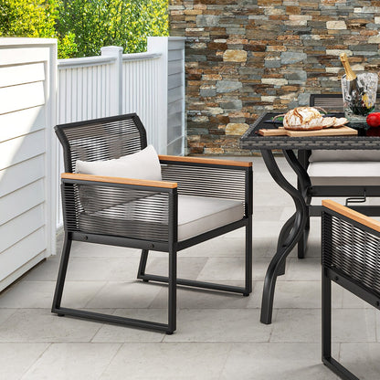 Moasis Wicker Dinner Table