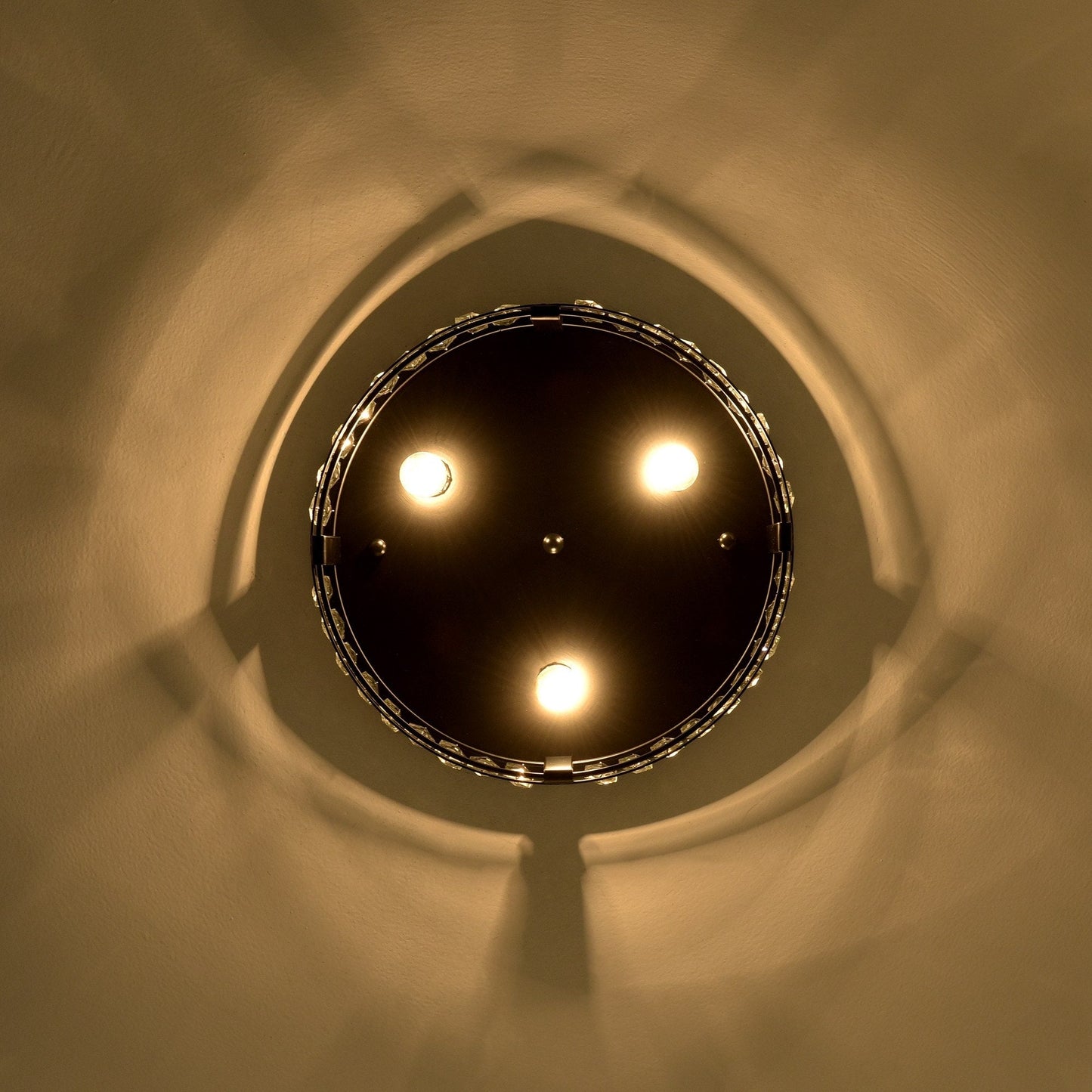 14-in Matte Black Industrial Flush Mount Ceiling Light