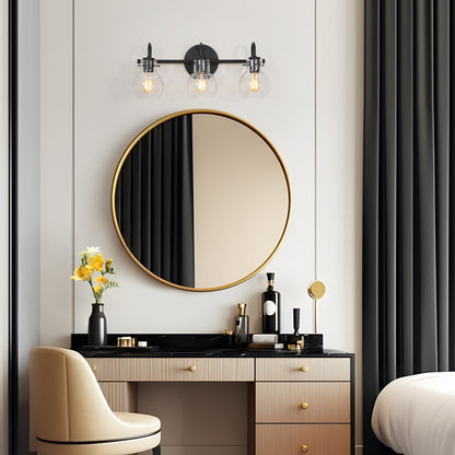 Modern 2/3/4/5-Light Bathroom Vanity Light Globe Glass Wall Sconce Minimalist Design