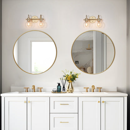 Modern 2/3/4/5-Light Bathroom Vanity Light Globe Glass Wall Sconce Minimalist Design