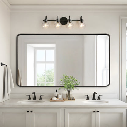 Modern 2/3/4/5-Light Bathroom Vanity Light Globe Glass Wall Sconce Minimalist Design