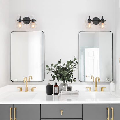 Modern 2/3/4/5-Light Bathroom Vanity Light Globe Glass Wall Sconce Minimalist Design