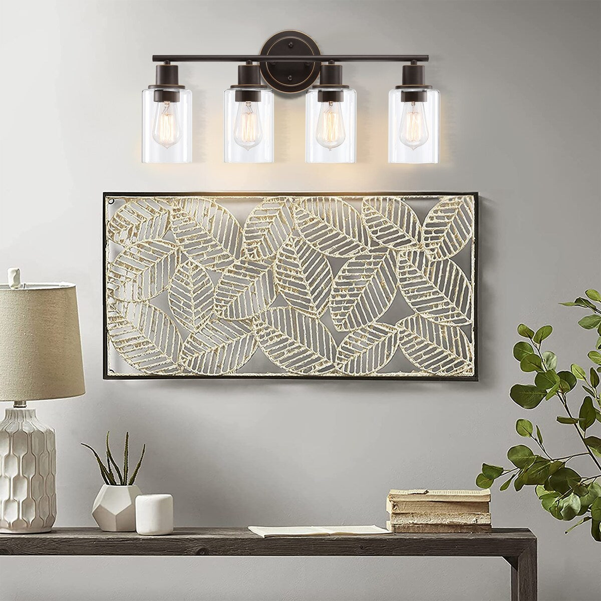 Modern 2/3/4-light Bathroom Dimmable Vanity Lights Wall Sconces