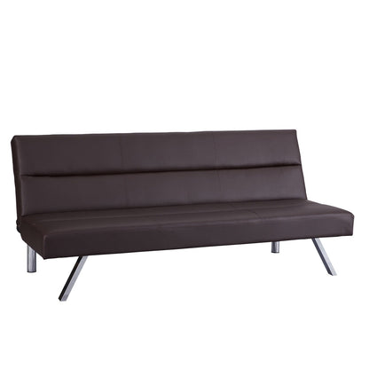 Modern Futon Sofa Bed, Convertible Sofa Futon, Split Back Linen Sleeper Couch for Living Room