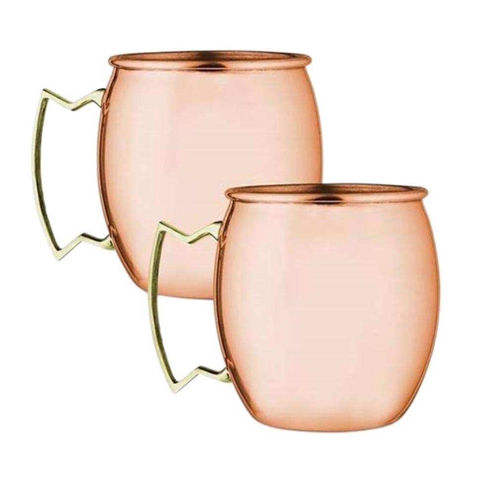 Modern Home Authentic 100 Percent Solid Copper Moscow Mule Mug - Handmade in India