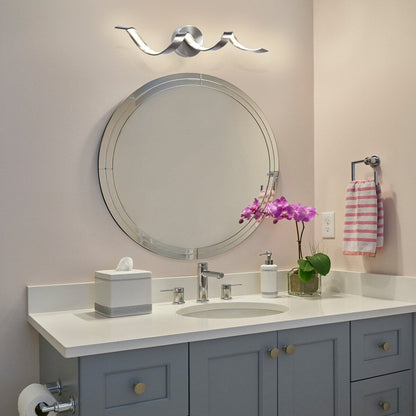 Modern Spiral Design LED Bathroom Vanity Light Dimmable Wall Light