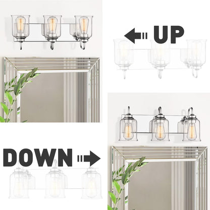 3/4/5/6-Light Modern Vanity Lights Over Mirror for Bathroom