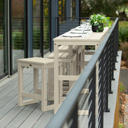 HIGHWOOD Monroe Modern Counter Height Balcony Stool/Table 6-Piece Set - N/A