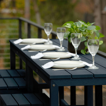 HIGHWOOD Monroe Modern Counter Height Balcony Stool/Table 6-Piece Set - N/A