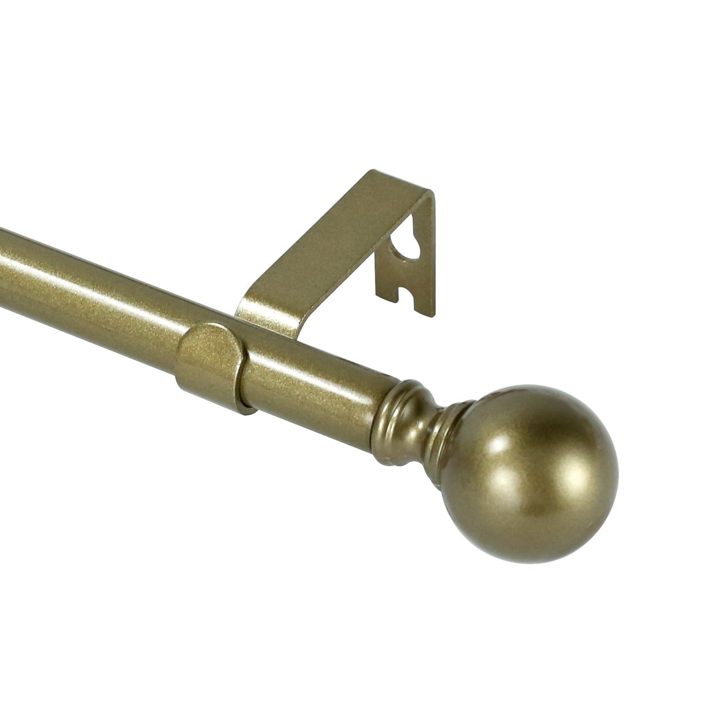 Mordern Round Ball Adjustable Curtain Rod with Curtain Rings