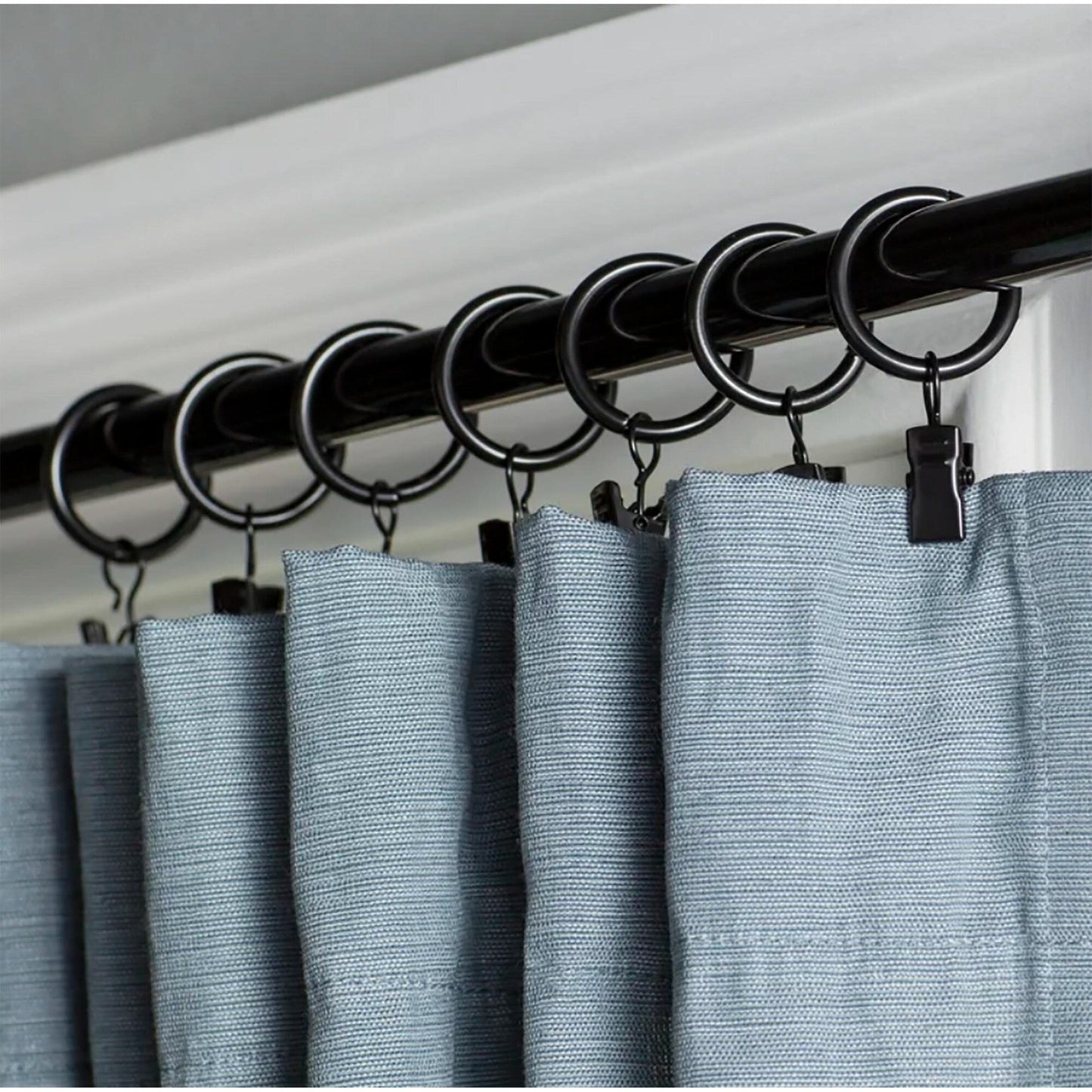 Mordern Round Ball Adjustable Curtain Rod with Curtain Rings